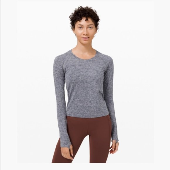 Lululemon SWIFTLY TECH RACE LENGTH, Navy/White, 4 - Picture 1 of 2